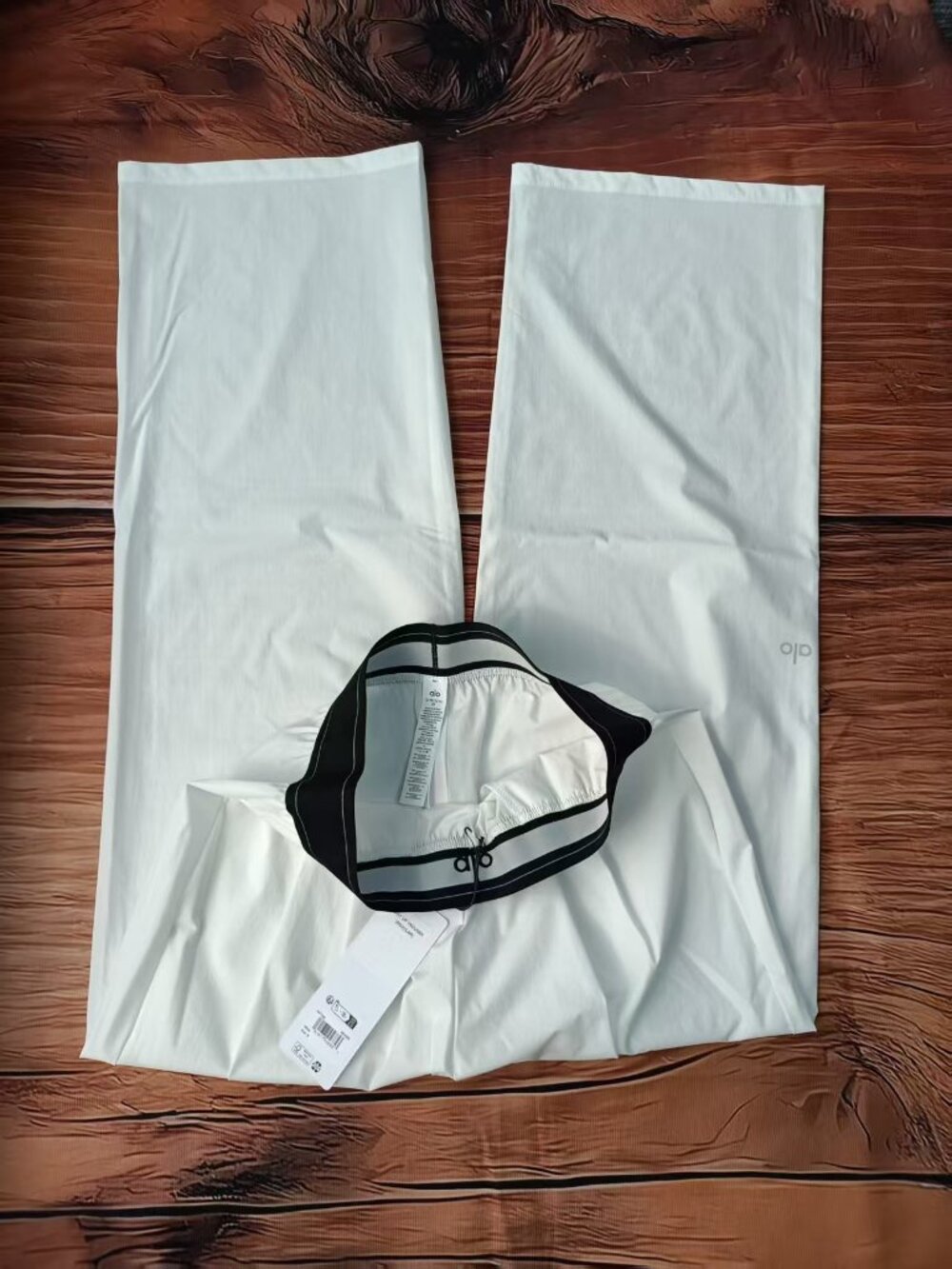 ✦Alo Yoga Suit Up Trouser White Regular Size ✦Loose Fit Pants - Picture 7 of 10